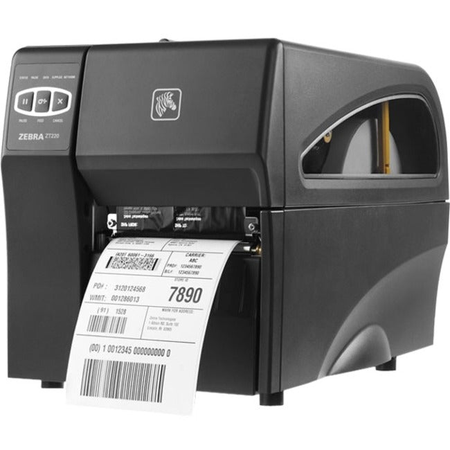 Zebra ZT220 Industrial Direct Thermal Printer - Monochrome - Label Print - Ethernet - USB - Serial