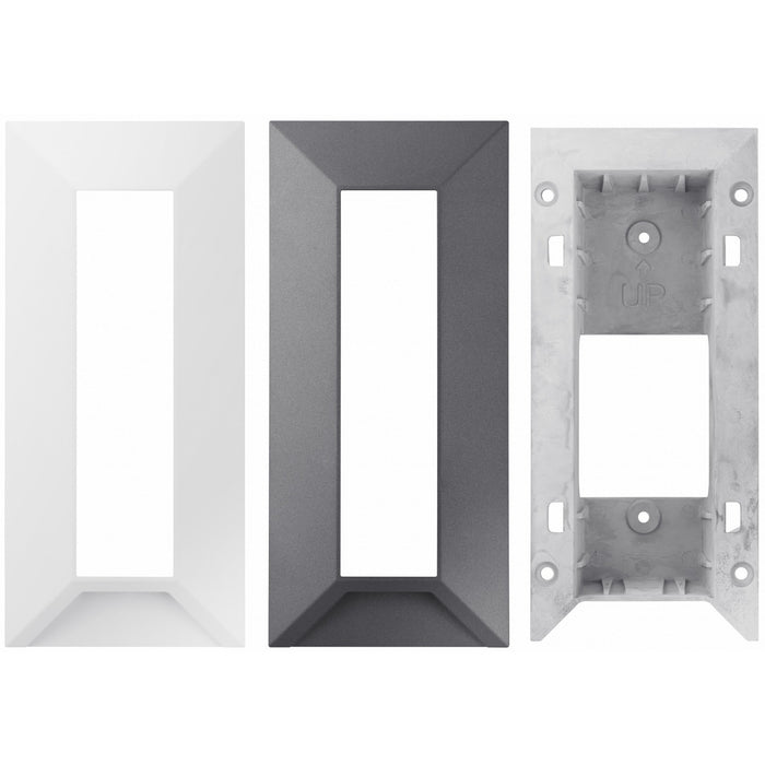 Hanwha Techwin Mounting Box for Intercom - White, Dark Gray