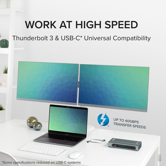 Plugable 14-in-1 USB-C and Thunderbolt 3 Dock