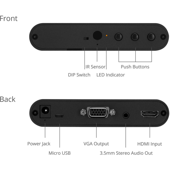 SIIG HDMI to VGA & Audio Scaler Converter
