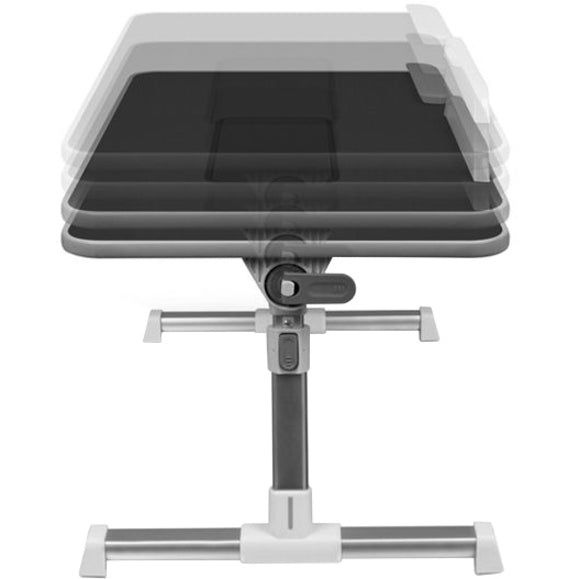 Aluratek Adjustable Ergonomic Laptop Cooling Table with Fan (Black)