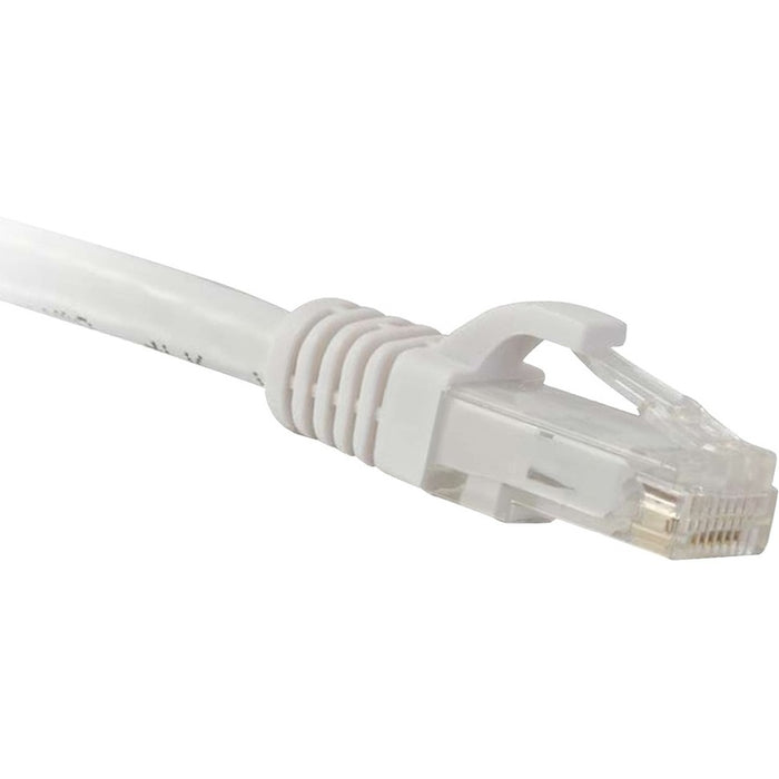 ENET Cat6 White 4 Foot Patch Cable with Snagless Molded Boot (UTP) High-Quality Network Patch Cable RJ45 to RJ45 - 4Ft