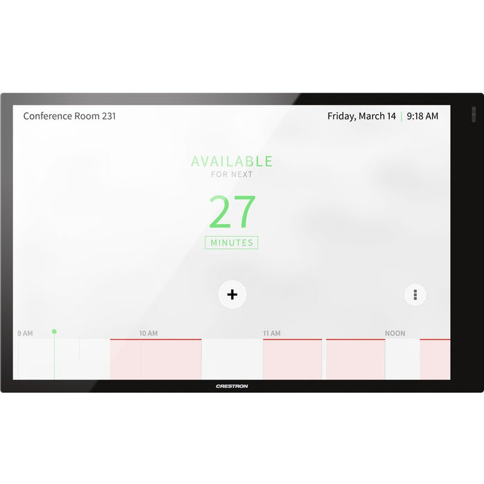 Crestron 10.1 in. Room Scheduling Touch Screen, Black Smooth