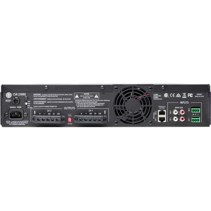 JBL Commercial Commercial 2300Z Amplifier - 600 W RMS - 2 Channel