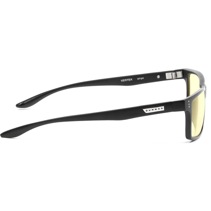 GUNNAR Gaming & Computer Glasses - Vertex, Onyx, Amber Tint, GUNNAR-Focus