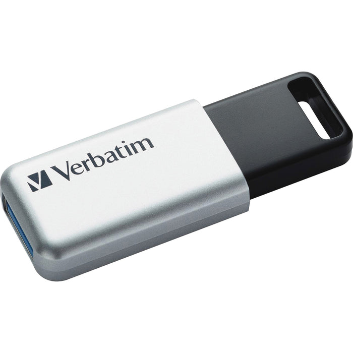 Verbatim 32GB Store 'n' Go Secure Pro USB 3.0 Flash Drive with AES 256 Hardware Encryption - Silver