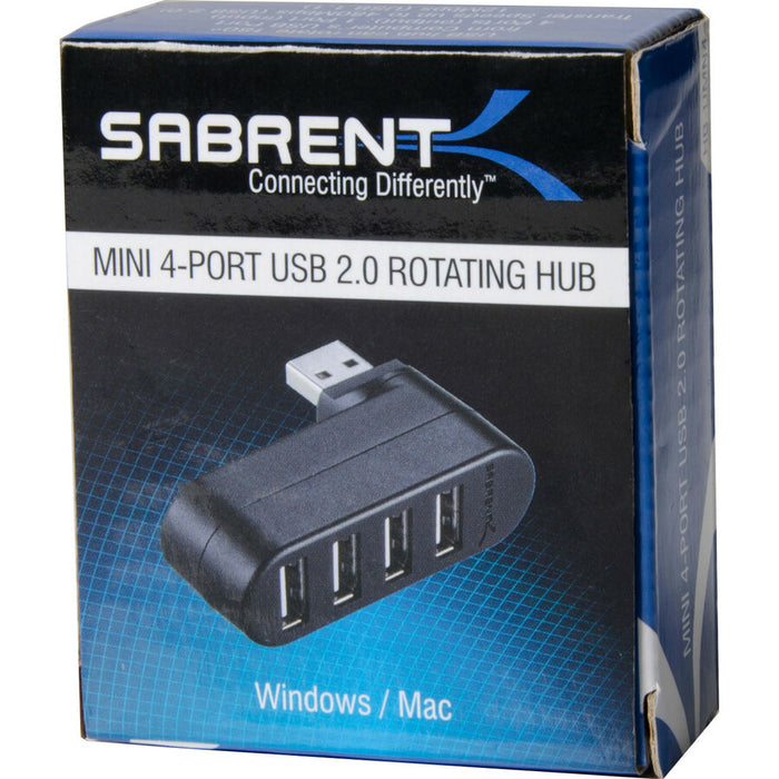 Sabrent 4-Port USB 2.0 Rotatable Hub