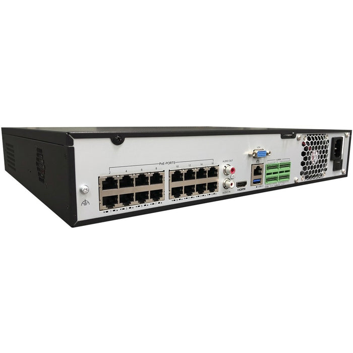 Gyration 32-Channel Network Video Recorder With PoE, TAA-Compliant - 16 TB HDD