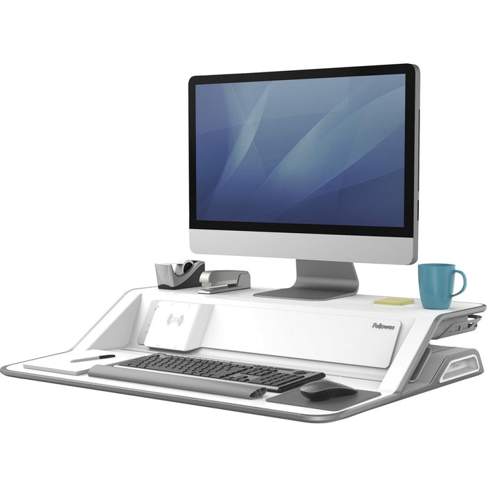 Fellowes Lotus&trade; DX Sit-Stand Workstation - White