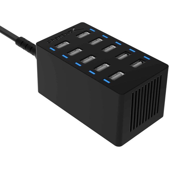Sabrent 60 Watt (12 Amp) 10-Port Desktop USB Rapid Charger