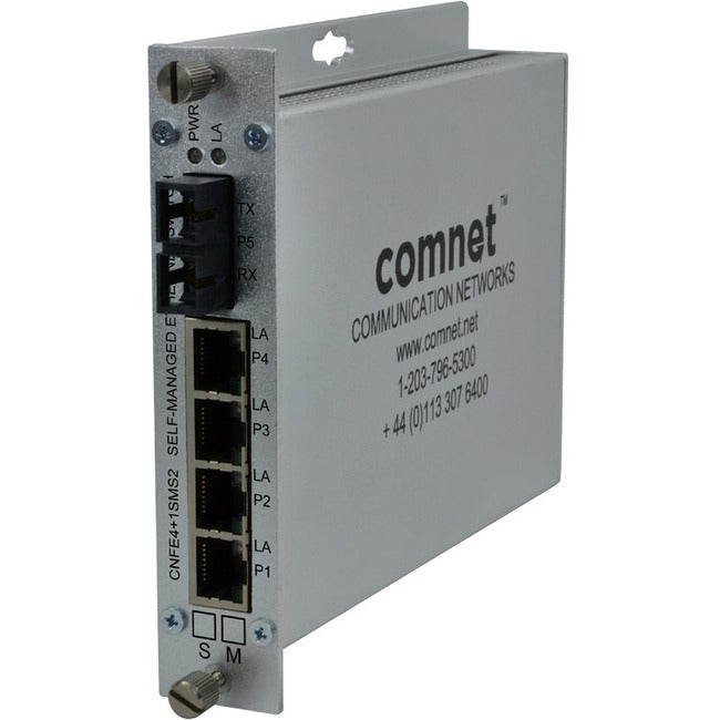 ComNet 10/100 4TX+1FX Ethernet Self-Managed Switch
