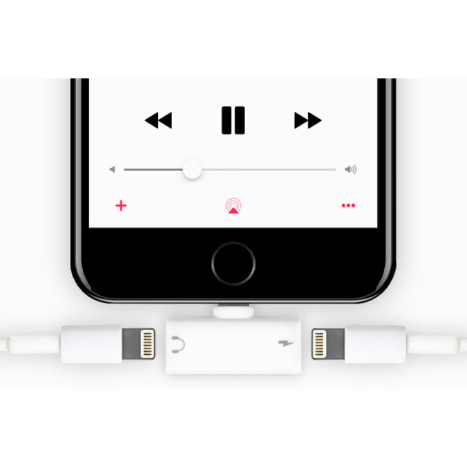 Aluratek Dual Lightning Adapter For iPhone/iPad