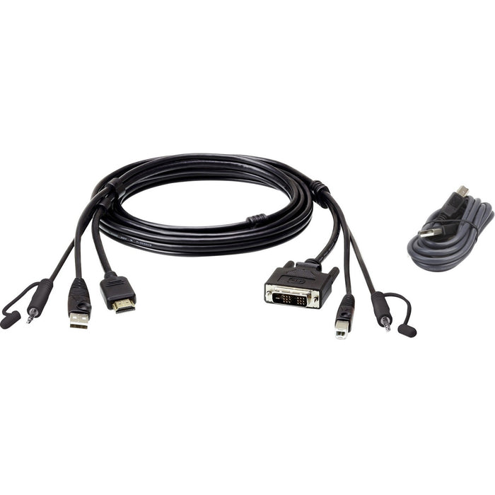 ATEN 1.8M USB HDMI to DVI-D Secure KVM Cable Kit