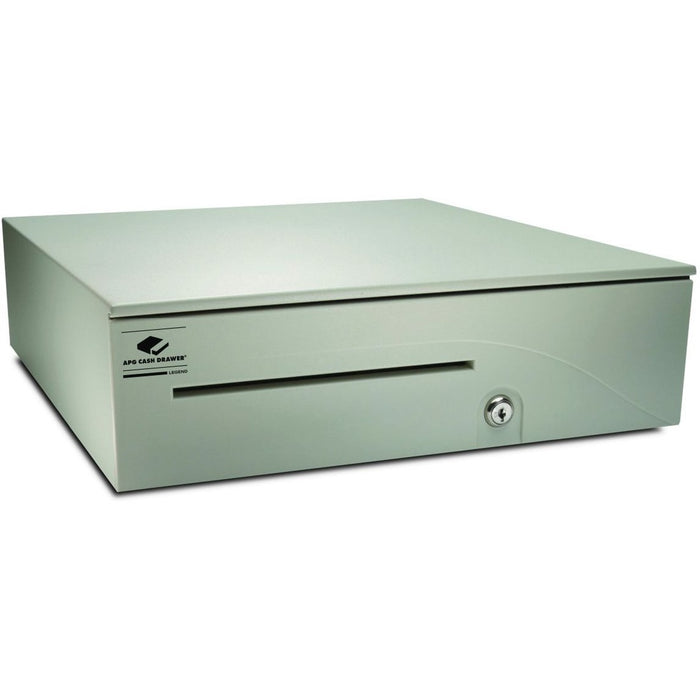 apg Heavy-Duty 16" Point of Sale Cash Drawer | T320-1-CW1616 | MultiPRO 320 Interface with CD-101A Cable | 16" x 4.9" x 16.8" | White