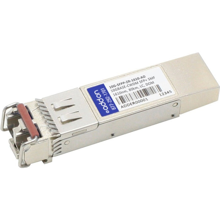 Brocade (Formerly) 10G-SFPP-ZR-1610 Compatible TAA Compliant 10GBase-CWDM SFP+ Transceiver (SMF, 1610nm, 80km, LC, DOM)