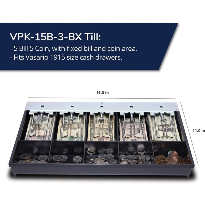 APG Cash Drawer VPK-15B-3-BX Till
