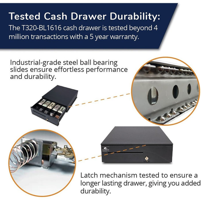 APG Cash Drawer Heavy Duty Series 100 Cash Drawer: T320-BL1616