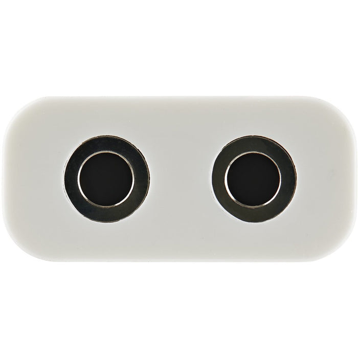 StarTech.com White Slim Mini Jack Headphone Splitter Cable Adapter - 3.5mm Male to 2x 3.5mm Female