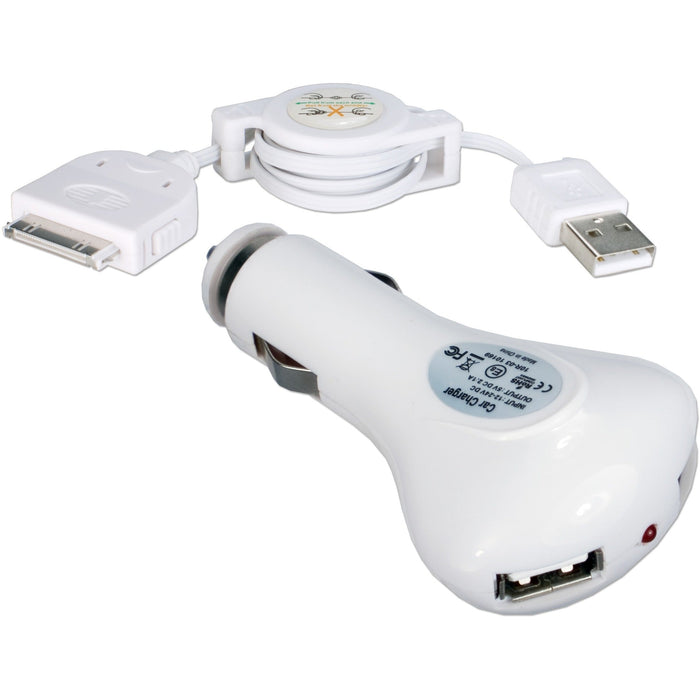 QVS 2-Port 2.1Amp USB Car Charger Kit for iPod/iPhone/iPad/iPad 2/iPad 3