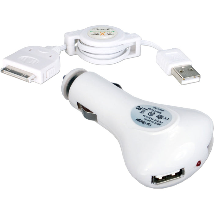 QVS 2-Port 2.1Amp USB Car Charger Kit for iPod/iPhone/iPad/iPad 2/iPad 3