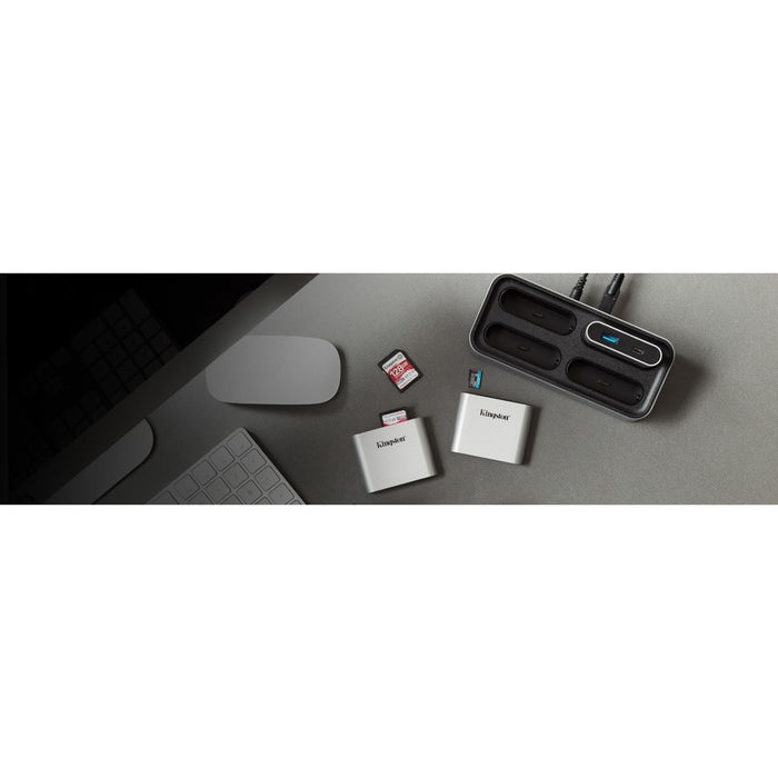 Kingston USB3.2 Gen1 Workflow Dual-Slot microSDHC/SDXC UHS-II Card Reader