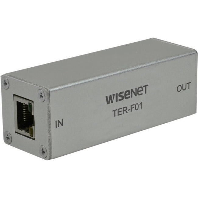 Wisenet 10/100 Mbps Ethernet Repeater With 60 W Pass-Through PoE