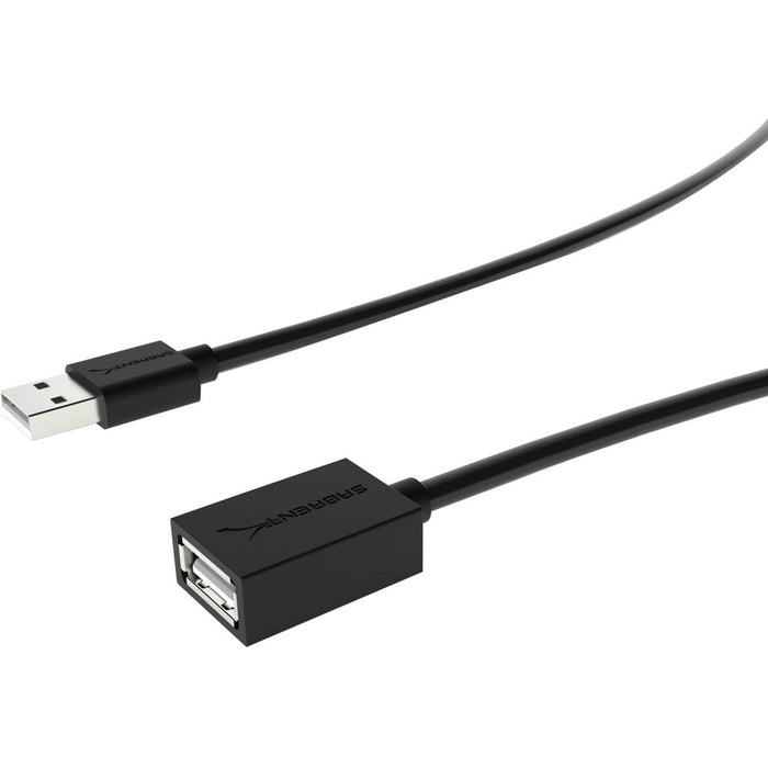 Sabrent 22AWG USB 2.0 Extension Cable - A-Male to A-Female [Black] 3 Feet