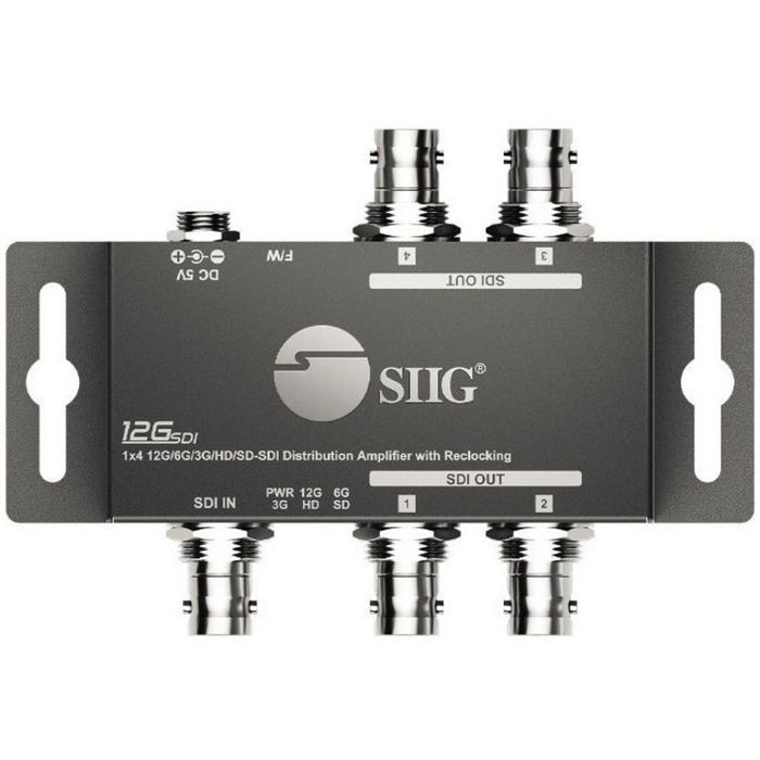 SIIG 1x4 12G SDI Distribution Amplifier - 70M