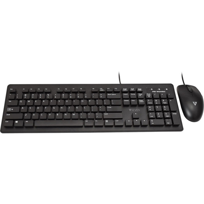 V7 Washable Antimicrobial Keyboard & Mouse Combo
