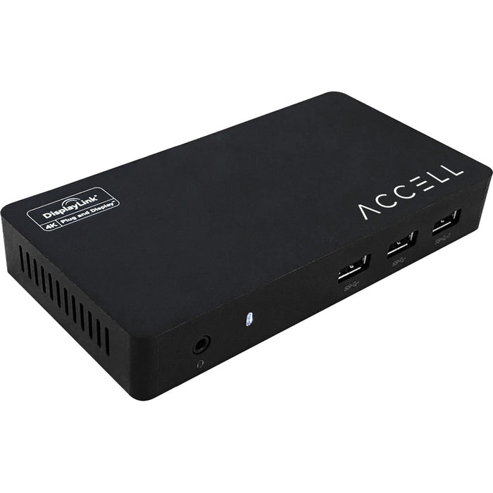 Accell USB 3.0 Full Function Docking Station - Gigabit Ethernet and 3.5mm Audio/Microphone