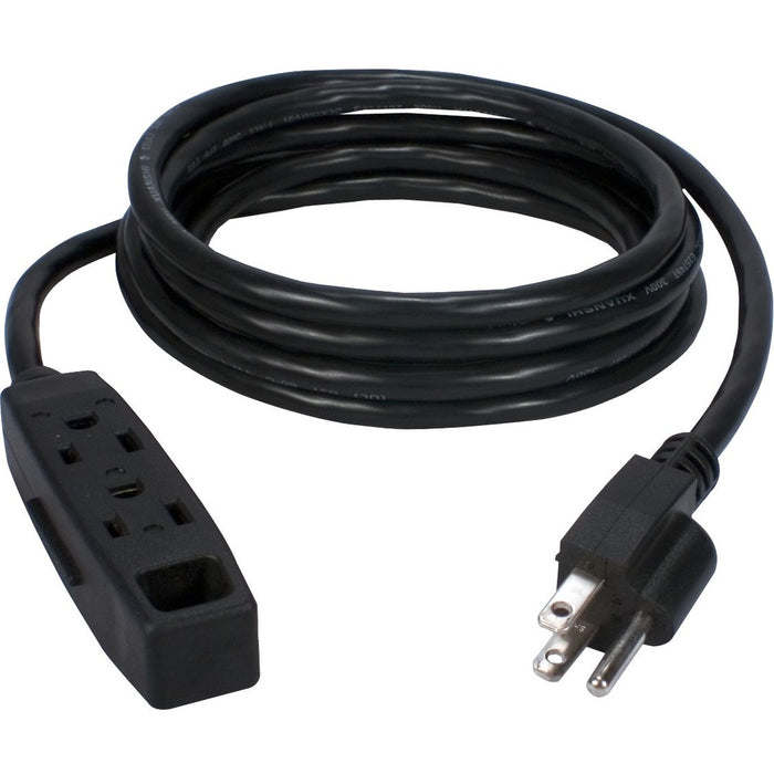 QVS 2-Pack 3-Outlet 3-Prong 6ft Power Extension Cord