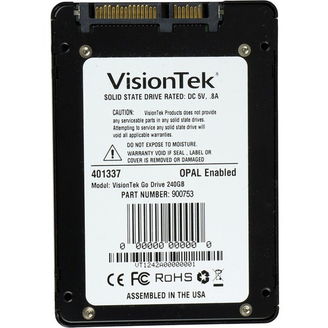 VisionTek 240GB 7mm OPAL 1.0 SATA III Internal 2.5" SSD