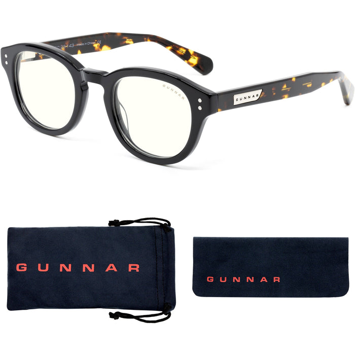 GUNNAR Gaming & Computer Glasses - Emery, Onyx/Jasper, Clear Tint