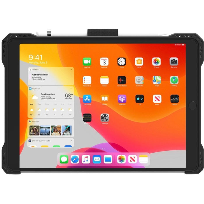 MAXCases Extreme Folio-K Carrying Case (Folio) for 10.2" Apple iPad (7th Generation) Tablet - Black, Clear