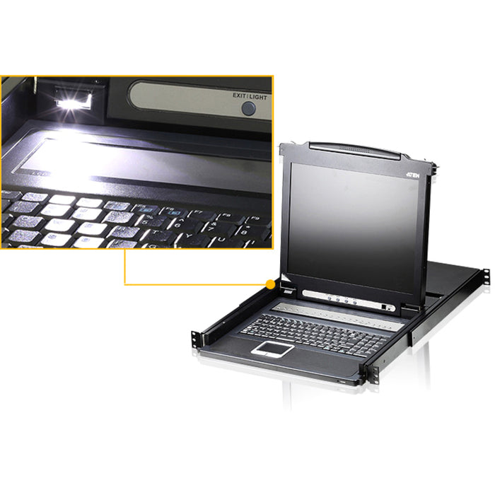 Aten 17" CL1016M 16-port LCD KVM for SMB-TAA Compliant