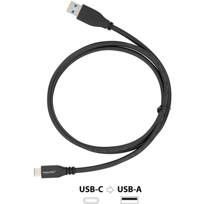 VisionTek USB-C to USB-A 1M Cable (M/M)