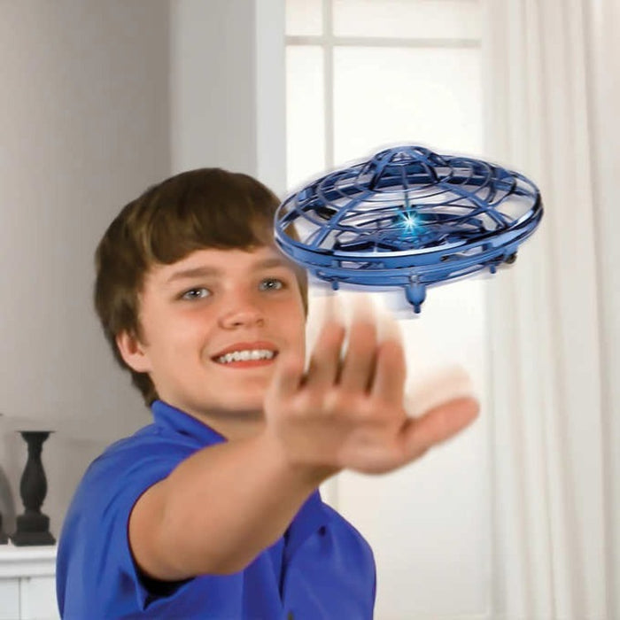 MYEPADS Hover Star- Motion Controlled UFO- Includes Glowing LED Lights- Blue