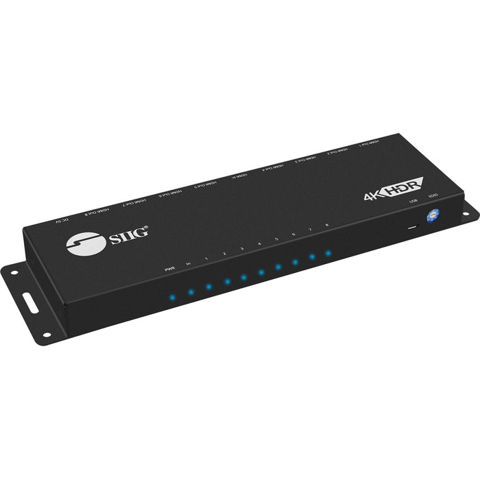 SIIG 1x8 HDMI 2.0 HDR Splitter Distribution Amplifier with EDID Management - 4Kx2K 60Hz