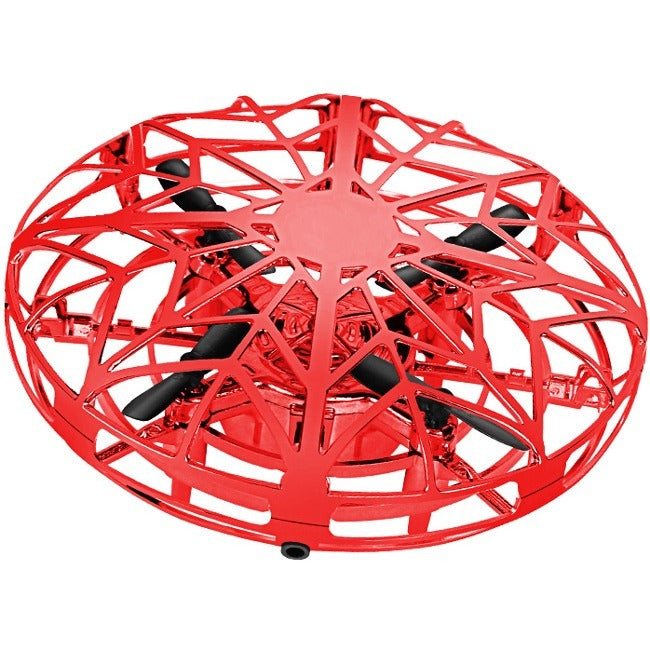 MYEPADS Hover Star- Motion Controlled UFO- Includes Glowing LED Lights- Red