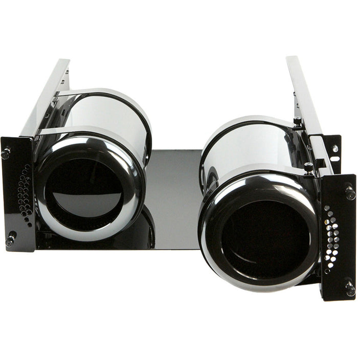 Rocstor Rocmount Pro-M RM-DUAL 4U Rackmount mounting Kit is for installation of Dual Mac Pro Computers in a rack cabinet - Mount two Mac&reg; Pro computers into a single rack cabinet