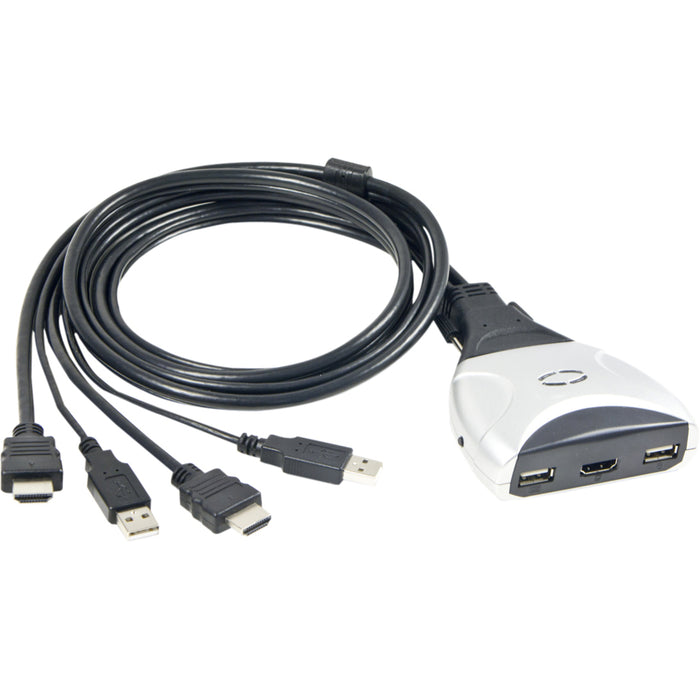 SYBA Multimedia 2 Port HDMI and USB 2.0 KVM Switch