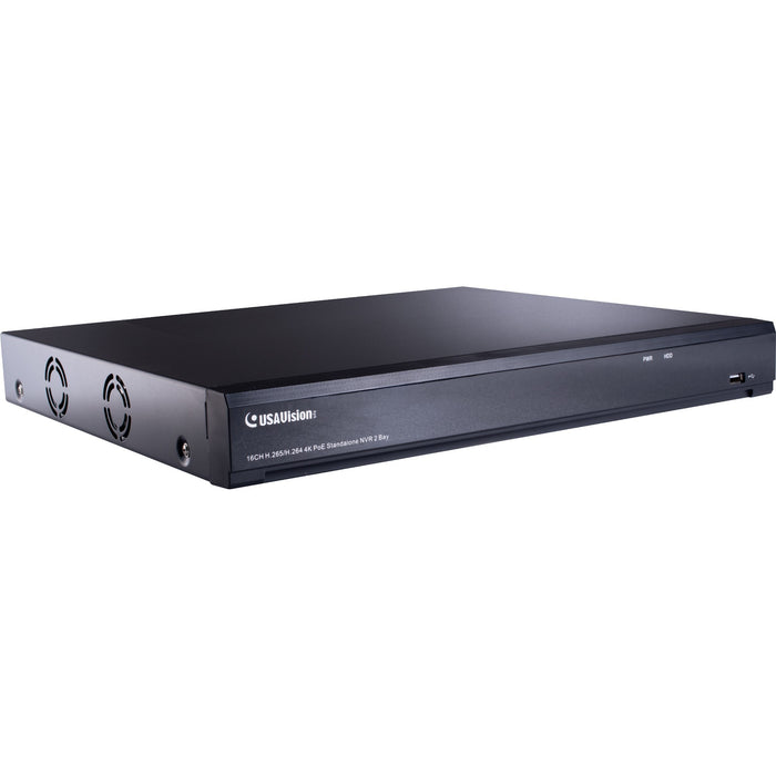 GeoVision 16 Channel H.265 / H.264 4K PoE 2-Bay Standalone NVR - 2 TB HDD