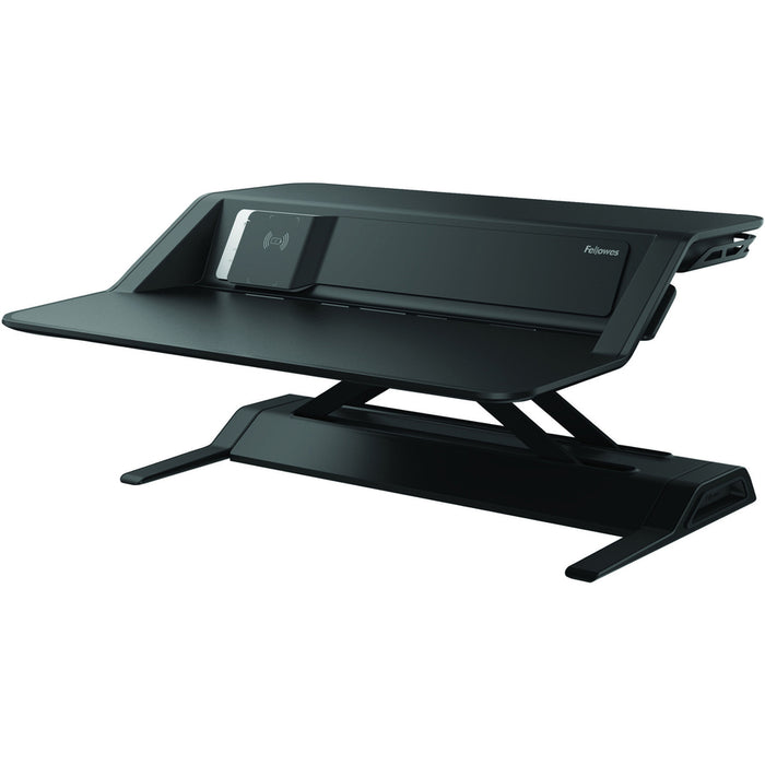 Fellowes Lotus&trade; DX Sit-Stand Workstation - Black