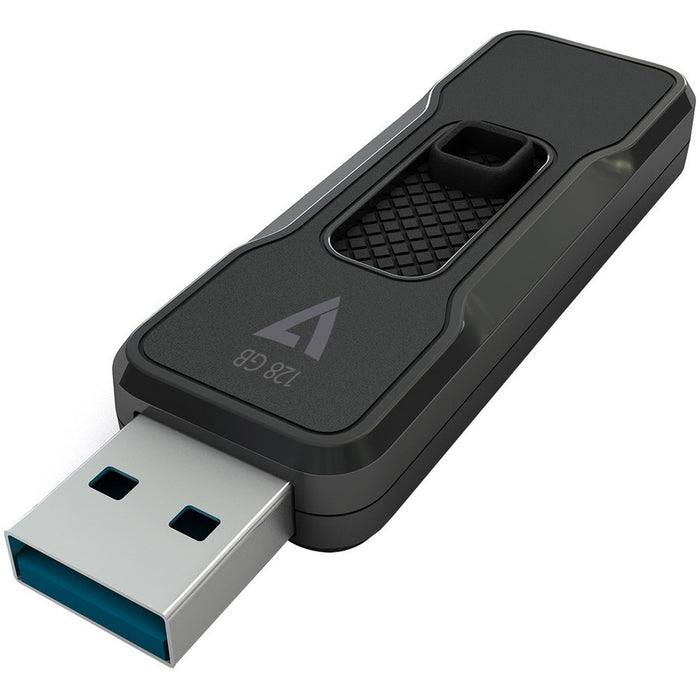 V7 128GB USB 3.1 Flash Drive - With Retractable USB Connector