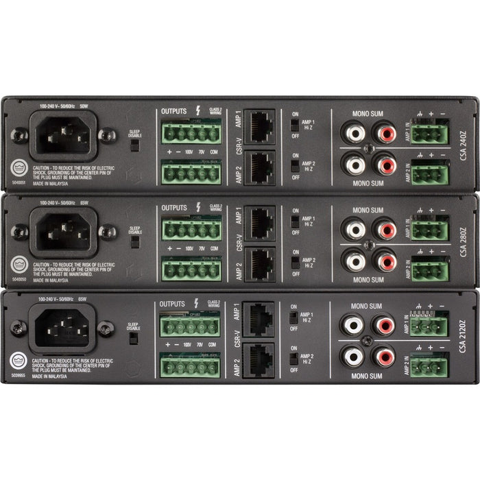 JBL Commercial CSA 240Z Amplifier - 80 W RMS - 2 Channel