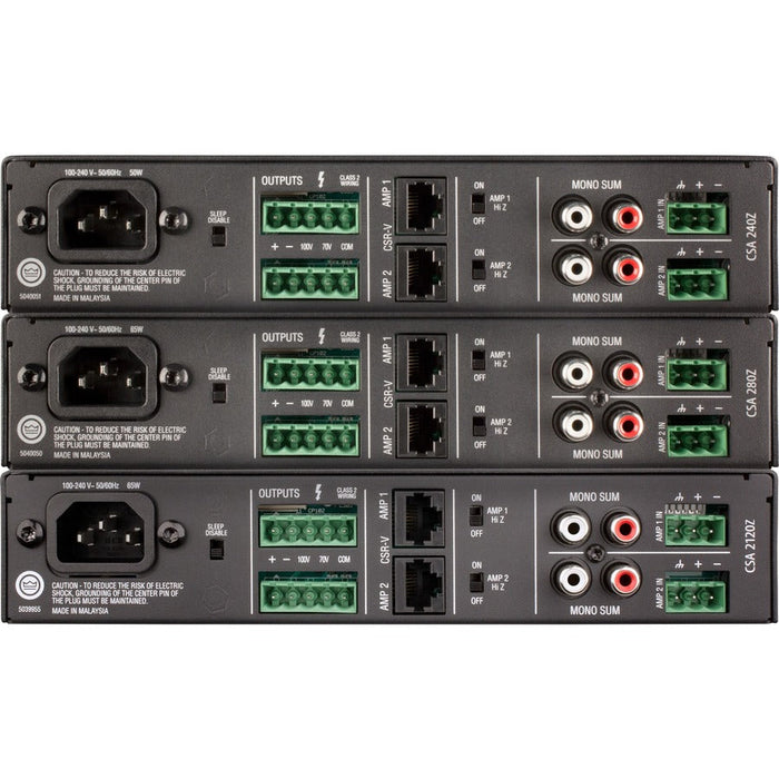 JBL Commercial Commercial 280Z Amplifier - 160 W RMS - 2 Channel