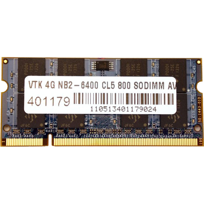 VisionTek 4GB DDR2 800 MHz (PC2-6400) CL5 SODIMM - Notebook
