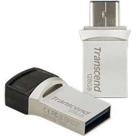 Transcend 128GB JetFlash 890 USB 3.1 (Gen 1) Type A USB Type C On-The-Go Flash Drive