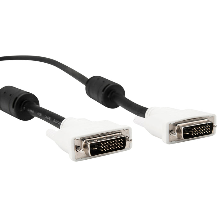 Rocstor Premium 10ft DVI-D Dual Link Cable - M/M - 10ft - Black - Video Monitor Cable