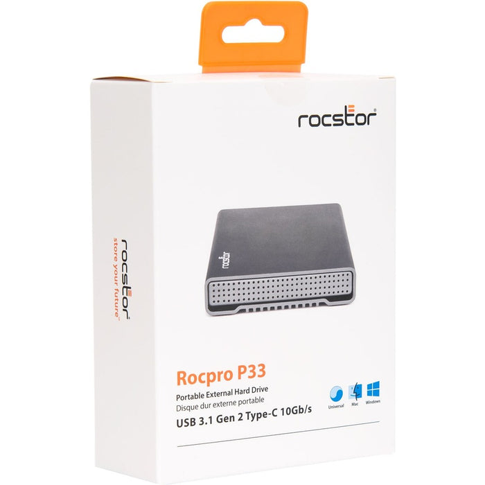 Rocstor 1TB ROCPRO P33 SSD USB 3.0/3.1 PORTABLE DRIVE